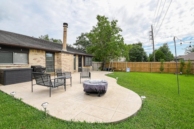 4623 Tealgate Dr, Spring, TX 77373 - view of patio / terrace featuring area for grilling