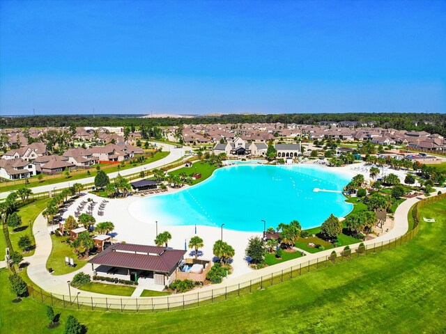 12434 Tullich Run Dr, Humble, TX 77346 - aerial perspective of suburban area with a pool