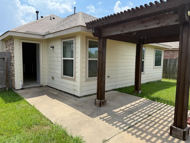 3643 Goldleaf Trail Dr, Katy, TX 77449 - rear view of house featuring a patio and a pergola