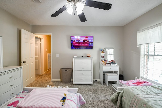 19727 Teller Blvd, Spring, TX 77388 - bedroom featuring light colored carpet and ceiling fan