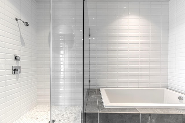 4521 San Felipe St Unit 1203, Houston, TX 77027 - full bath with a bath and a tile shower