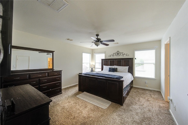 2910 Yearling Colt Ct, Houston, TX 77038 - bedroom with carpet floors, ceiling fan, and baseboards