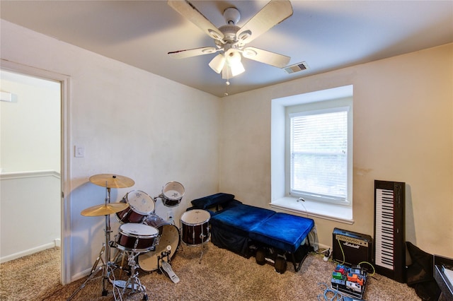 2910 Yearling Colt Ct, Houston, TX 77038 - carpeted bedroom featuring baseboards and ceiling fan