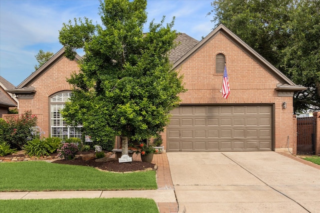 1902 Carriage Brook Way, Houston, TX 77062 - view of front of property featuring brick siding, concrete driveway, a garage, and a shingled roof