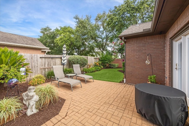1902 Carriage Brook Way, Houston, TX 77062 - fenced backyard featuring a patio
