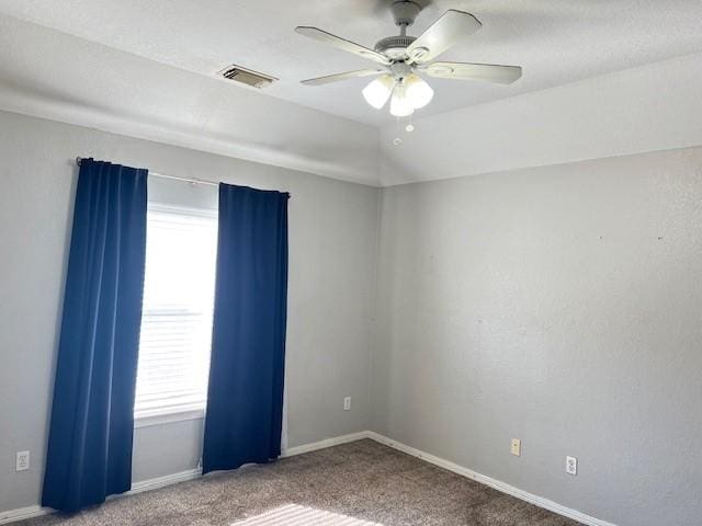 11608 Summer Moon Dr, Pearland, TX 77584 - carpeted empty room with healthy amount of natural light, a ceiling fan, and baseboards