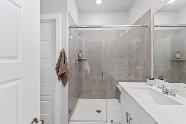 3125 Skyrock Dr, Houston, TX 77063 - full bath featuring vanity and a shower stall