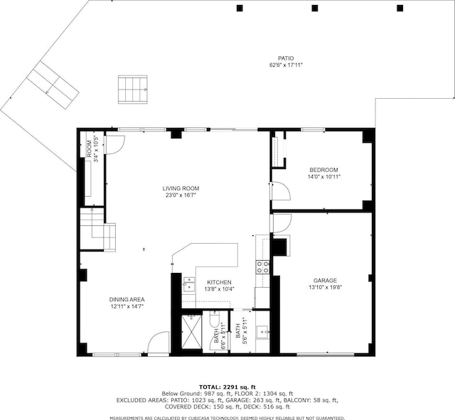 1407 Tiki Dr, Tiki Island, TX 77554 - floor plan / room layout