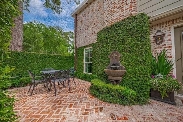 14827 River Forest Dr, Houston, TX 77079 - view of patio featuring outdoor dining area