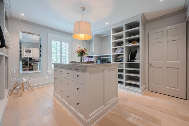 14827 River Forest Dr, Houston, TX 77079 - walk in closet with light wood-style flooring