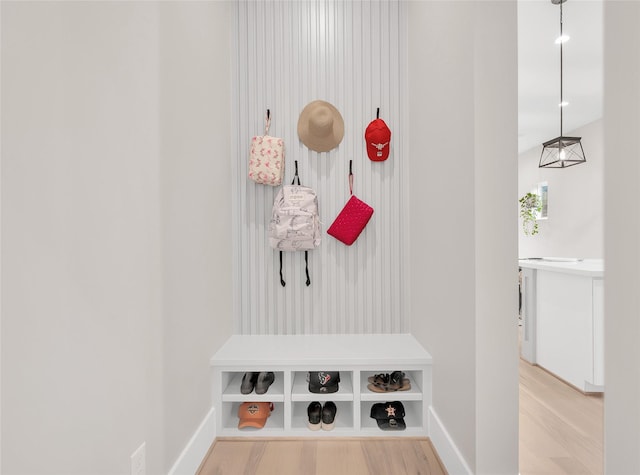 407 Sikes St, Houston, TX 77018 - mudroom with wood finished floors and baseboards