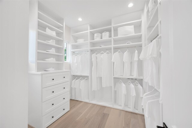 407 Sikes St, Houston, TX 77018 - walk in closet with light wood-type flooring