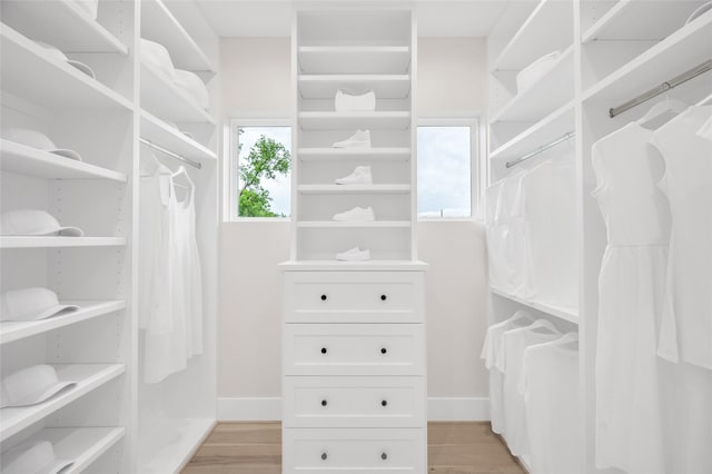 407 Sikes St, Houston, TX 77018 - walk in closet with light wood finished floors