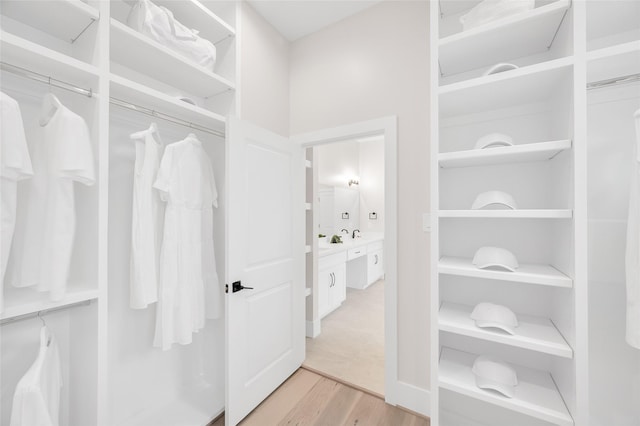 407 Sikes St, Houston, TX 77018 - spacious closet featuring light wood-type flooring