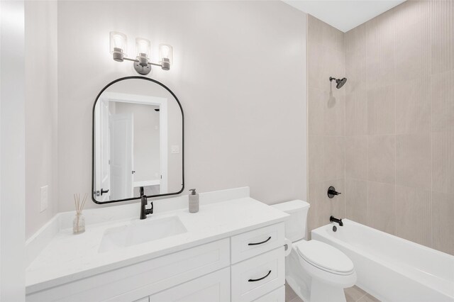 407 Sikes St, Houston, TX 77018 - bathroom featuring vanity, toilet, and shower / bath combination