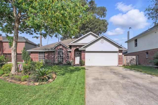 30915 Caraquet Ct, Spring, TX 77386 - view of front of house with brick siding, a garage, and concrete driveway