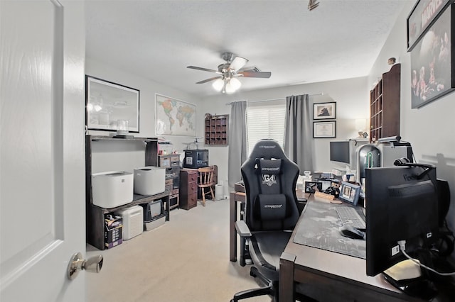30915 Caraquet Ct, Spring, TX 77386 - office with a ceiling fan