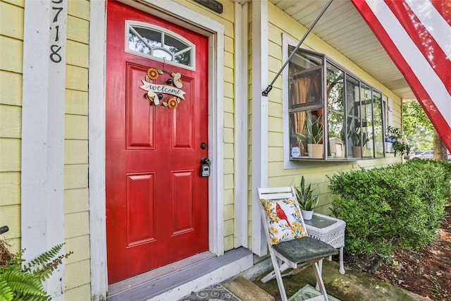 23718 E Webb Rd, Porter, TX 77365 - doorway to property featuring a porch
