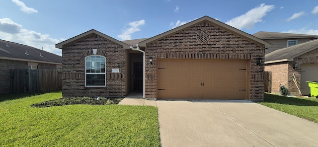 2507 Ocean Cove Cir, Rosenberg, TX 77469 - view of front facade featuring brick siding, driveway, and an attached garage