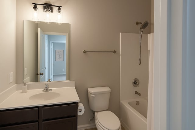 2507 Ocean Cove Cir, Rosenberg, TX 77469 - full bath featuring toilet, vanity, and tub / shower combination