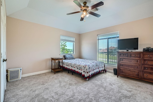 1102 Nautical Ln, Richmond, TX 77469 - bedroom with light colored carpet, baseboards, and a ceiling fan