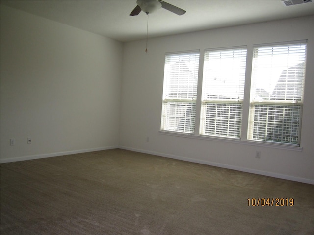 11030 Jacob Crossing Dr, Richmond, TX 77406 - carpeted empty room with ceiling fan and baseboards