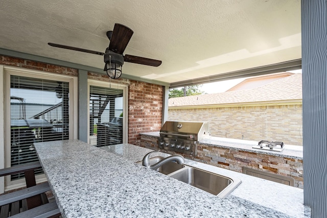 3623 Shore Shadows Dr, Crosby, TX 77532 - view of patio with ceiling fan