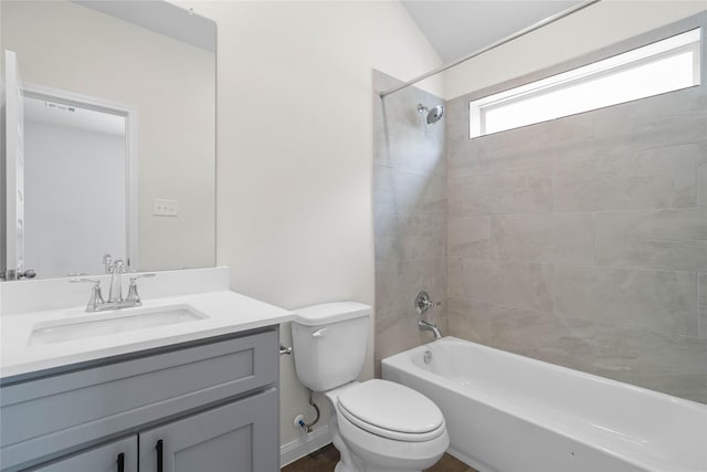21531 Cypress Trellis Dr, Cypress, TX 77433 - full bath featuring toilet, vanity, and shower / washtub combination