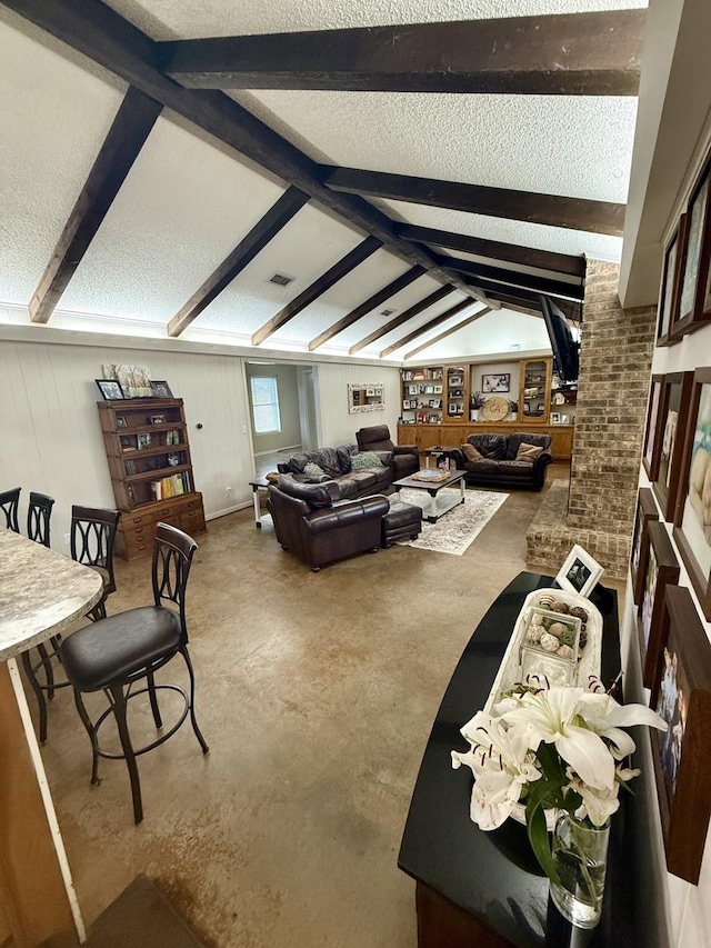 563 12th St, Bay City, TX 77414 - living area with a textured ceiling