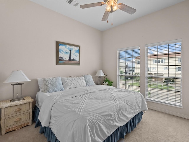 502 Westerly Dr, Tiki Island, TX 77554 - carpeted bedroom featuring ceiling fan