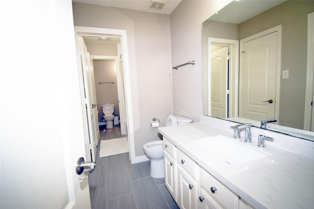5810 Brook Bend Dr, Sugar Land, TX 77479 - bathroom featuring toilet and vanity