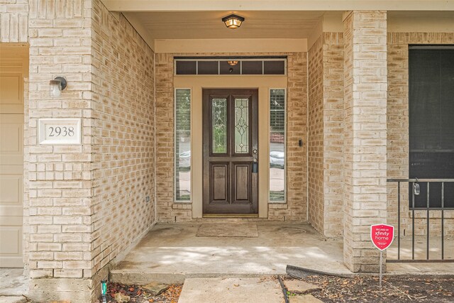 2938 Intrepid Elm St, Houston, TX 77084 - property entrance featuring brick siding
