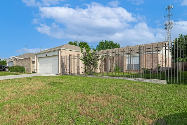 13207 Robinglen Dr, Houston, TX 77083 - ranch-style home with driveway, a garage, and brick siding