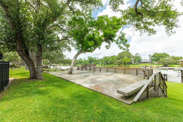 307 County Road 416, Brazoria, TX 77422 - view of community with a yard and a deck