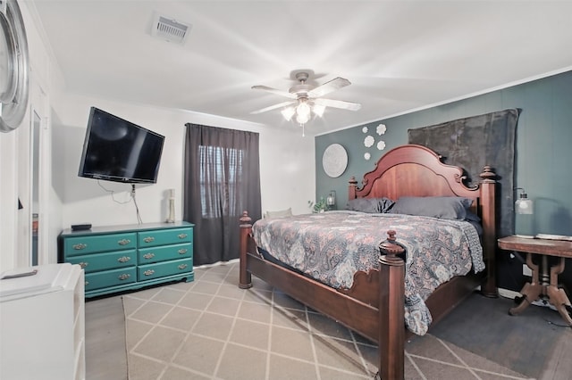 603 Briarwood Dr, Baytown, TX 77520 - bedroom featuring ceiling fan and light wood-style floors
