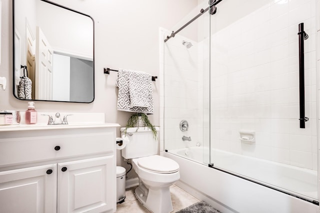 51 Eagle Mead Pl, The Woodlands, TX 77382 - bathroom with toilet, enclosed tub / shower combo, and vanity