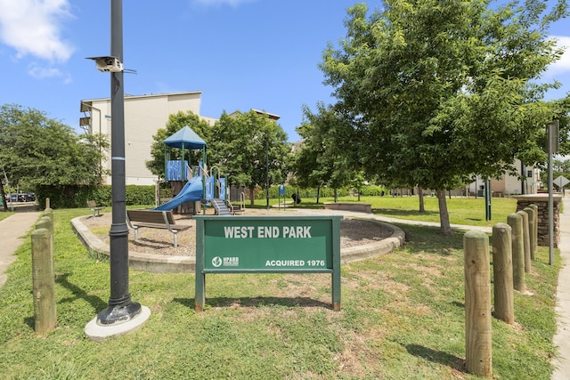 1407 Patterson St, Houston, TX 77007 - view of community with a lawn