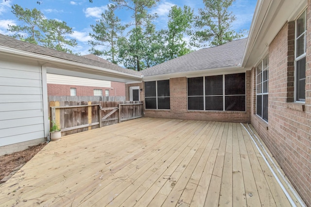19 Long Springs Pl, The Woodlands, TX 77382 - view of wooden terrace