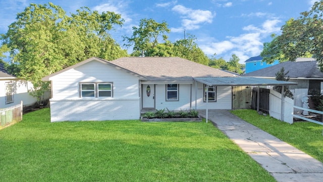 3030 Dacca Dr, Houston, TX 77051 - ranch-style home with brick siding, concrete driveway, and an attached carport