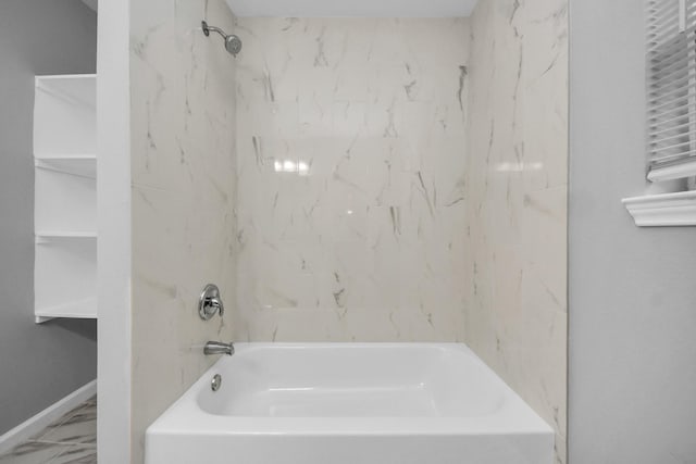 3030 Dacca Dr, Houston, TX 77051 - full bathroom with shower / bath combination and marble finish floors