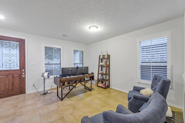28614 Cabrera Hill Ln, Katy, TX 77494 - office space with a textured ceiling and baseboards
