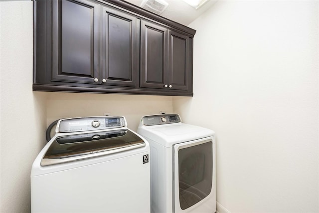 5142 Oasis Park, Houston, TX 77021 - laundry room with cabinet space and washer and clothes dryer