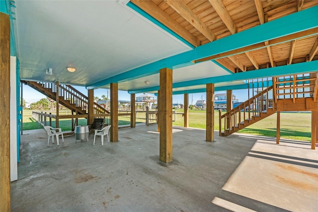 117 S Verdia Dr, Crystal Beach, TX 77650 - view of patio with stairs