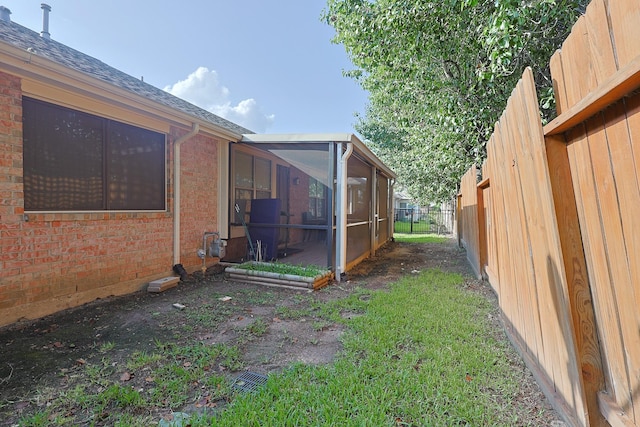739 Apple Blossom Dr, Pearland, TX 77584 - view of yard with a sunroom