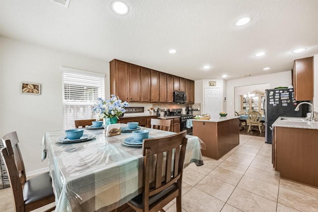 4223 Leafy Bough Ct, Humble, TX 77346 - dining area with recessed lighting and light tile patterned floors