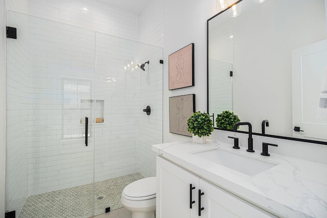 515 E 4th St, Houston, TX 77007 - full bathroom with vanity, toilet, and a shower stall