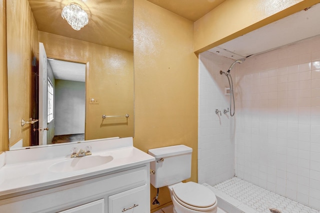 4919 Prairie Ridge Rd, Houston, TX 77053 - full bath with toilet, tiled shower, and vanity