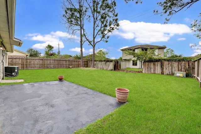 4919 Prairie Ridge Rd, Houston, TX 77053 - view of yard with a patio area and central air condition unit