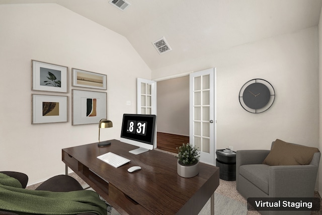 5323 Camerford Ct, Alvin, TX 77511 - office area with vaulted ceiling