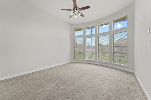 13303 Itasca Pine Dr, Humble, TX 77346 - unfurnished room with carpet, baseboards, and a ceiling fan